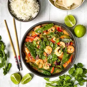 Thai prawn curry