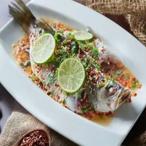 Thai-style steamed fish